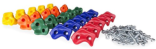 Climbing Monkey Climbing Holds -- 25 Rock Climbing Holds - Premium HD Mounting Hardware Included -- Climbing Rocks for DIY Rock Climbing Wall - Thumbnail 4