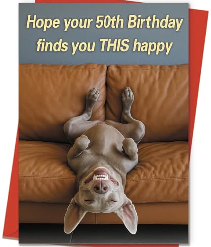 ICOOLYI Funny 50th Birthday Card for Women & Men –