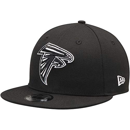 New Era NFL 9FIFTY Black White Adjustable Snapback Hat Cap One Size Fits All (Atlanta Falcons)