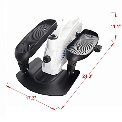 PROHIKER Under Desk Elliptical Bike,Trainer Machine,Mini Elliptical Machine with Non-Slip Pedal, Display Monitor and Adjustable Resistance,Mini Desk Cycle Resistance Exercise Quiet