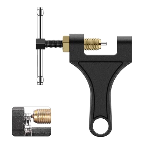 Image of Chain Breaker Tool, Bike Motorcycle Chain Breaker Tool Kit, Car Accessories Chain Breaker Riveting Tool for Dirt Pit Bike ATV Quad Go Kart Scooter Motorcycle Bicycle Chain Break #420-530, black