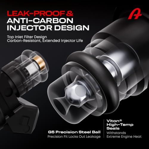 Image of Fuel Injectors Compatible with 4.6L 5.0L 5.4L 5.8L Ford Lincoln | for Ford F150 F250 F350 E150 E250 E350 Expedition Bronco Mustang Thunderbird, Lincoln Navigator, Mercury --v8, 0280150943