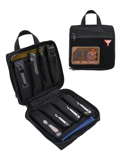 Image of VIPERADE VE41 EDC Knife Pouch with 11 Compartments, Pocket Knife Holder for Men, Tool Organizer Pouch for Folding Knives Flashlights Multitools