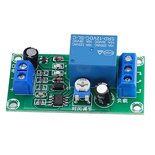 Aumotop High Quality NE555 Delay Relay Module, Easy to Use TimeDelay Disconnect Circuit Board for Automotive Electronics, Professional Design