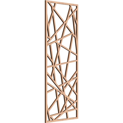 Image of Conway Decorative Pierced Fretwork Wood Wall Panels, 11 3 /8 inchW x 29 3 /8 inchH x 1 /4 inchT, Alder