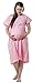 Hospital Maternity Delivery Gown (S/M, Pink Polka Dot)