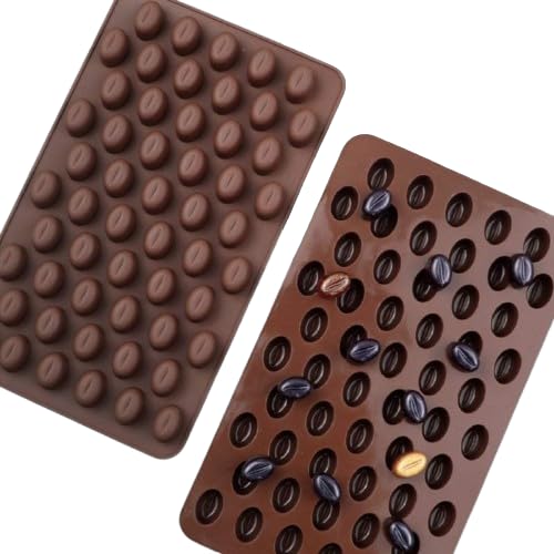 Coffee Chocolate Silicone Mould Coffee Beans Mold Food Grade Non-Stick Candy Protein Energy Bar Molds for Baking Snacks Brownie Choco Bar Dessert Gummy Jelly Caramel Party Treats for Kids-image-45