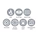 Magma 7 Piece Gourmet Nesting Stainless Steel Cookware Set, Induction Compatible, Oven Safe to 500°F - Suitable for All Stovetops, Removable Handles, Black