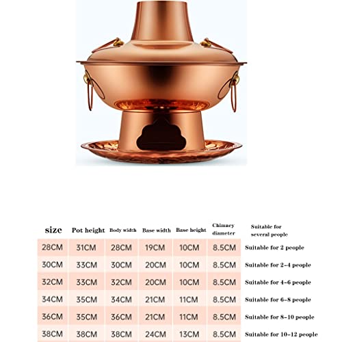 Olla de Cobre para Hot Pot 28 cm miniatura 7