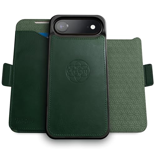 Funda cartera para iPhone Air con soporte magnético compatible con cargador inalámbrico MagSafe