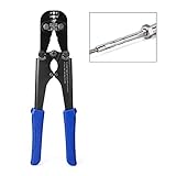 iCrimp Wire Rope Crimper for Cable Railing Swage applications, 1/8”&3/16” Single Strand Stainless Steel Tensioner Swage with Cutting Function for upto 3/16” Wire Rope IWS-2316R