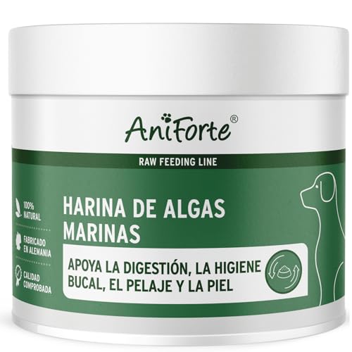 AniForte Harina de Algas para la alimentación cruda 250g - suplemento Barf para Perros