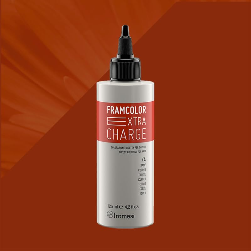 Framesi Framcolor Color Refreshing Hair Treatment | Light Brown Hair | Extra Charge Copper | Extra Charge Cinnamon | 4.2 fl oz