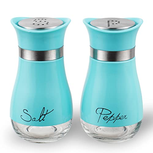 Lonffery Turquoise Glass Shaker Set
