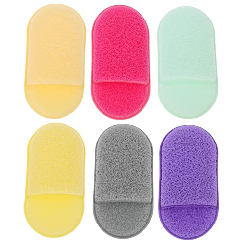 CTIRCHIU Spugne Detergenti Per Viso Soffici Esfolianti 6 Pezzi Per Pulizia Quotidiana e Rimozione Trucco, Materiali Sicuri e Delicati Per Pelle Sensibile
