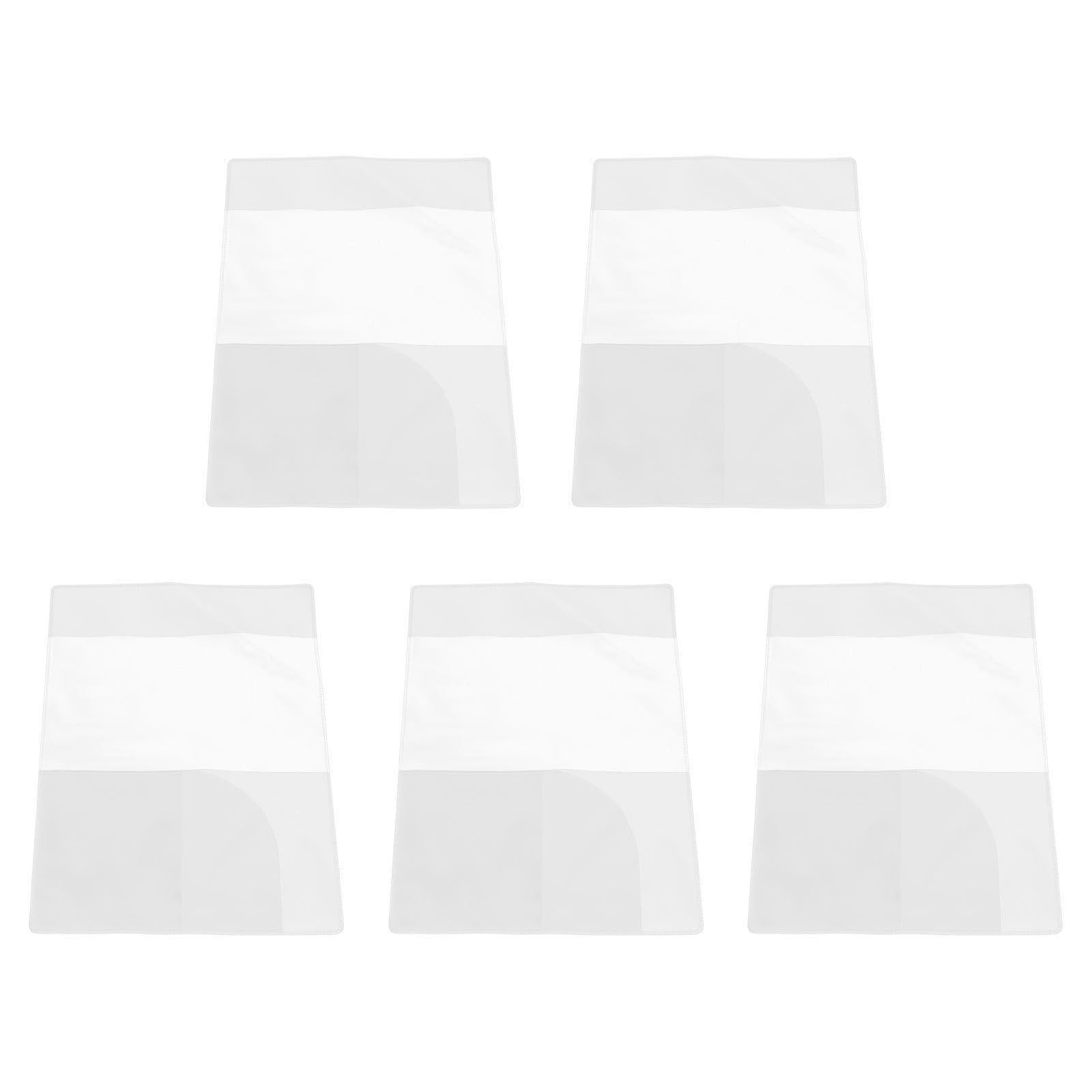 POPETPOP Portapassaporto Trasparente Set 5 Pezzi Custodie Protettive per Carte Organizer Passaporto da Viaggio Borsa Porta Documenti