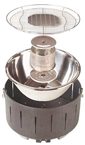 Preisvergleich Produktbild Quigg Holzkohlegrill mit Elektrischer Belüftung Kompaktgrill Campinggrill