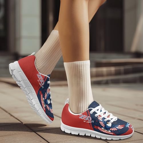 Image of GIFTPUZZ Mens Lace Up Athletic Trainers Running Sneakers Wedge Breathable Gym Lightweight Sports Tennis Shoes