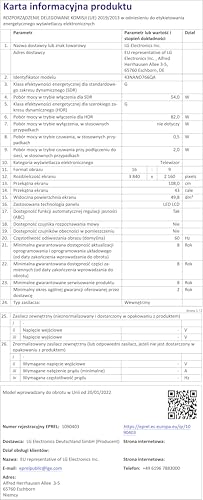 LG Televisor 43NANO766QA - Smart TV webOS22 43 Pulgadas (108 cm) 4K Nanocell, Procesador de Gran Potencia 4K a5 Gen 5, Compatible con formatos HDR 10, H y HGiG