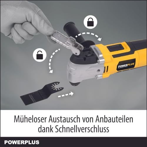 Powerplus POWX1347MC - Utensile Multifunzione 300 W Custodia In Metallo - 2