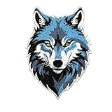 Wolf Patch – Embroidered Iron On or Sew On Wildlife Animal Badge for Jackets Hats Backpacks Clothing