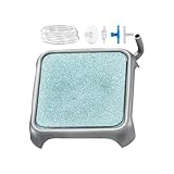 Pietra gorgogliatrice per Acquario, Altamente disciolta con Base in Acciaio Inox, Accessorio Creativo per Pompa di Ossigeno per casa, dormitorio, Soggiorno