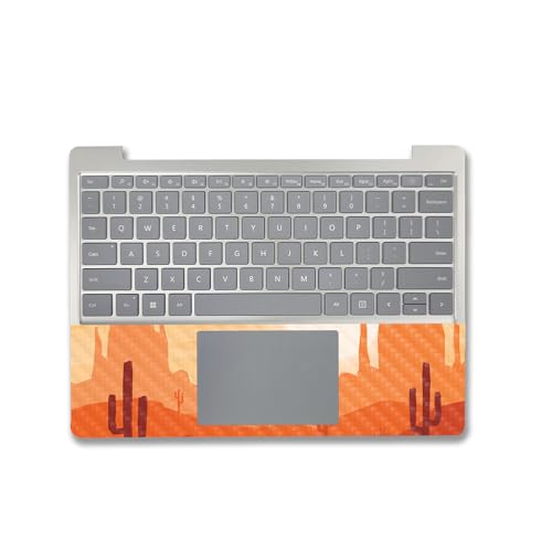 Image of MightySkins Carbon Fiber Skin Compatible with Microsoft Surface Laptop Go 3 (2023) Full Wrap Kit - American Southwest | Protective, Durable Textured Carbon Fiber Finish | Made in The USA
