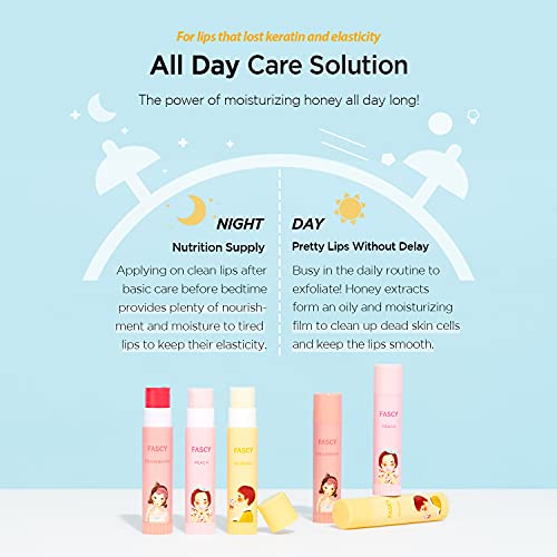 Fascy Lollipop Lip Balm Peach, Lip Balms & Moisturizers, Korean Lip Balm, Korean Lip, Korean Lip Products, Paraben Free, Moisturizing, 0.13 Oz, (Peach) #TOP4