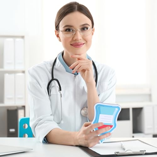Qianyu 12 Stück Krankenschwester Haftnotizen Set Niedliche Medizinische Thema Selbstklebende Notizblöcke Haftnotizen Selbstklebende Sticky Notes Farbig Notizblöck für Aufzeichnungen Checklisten