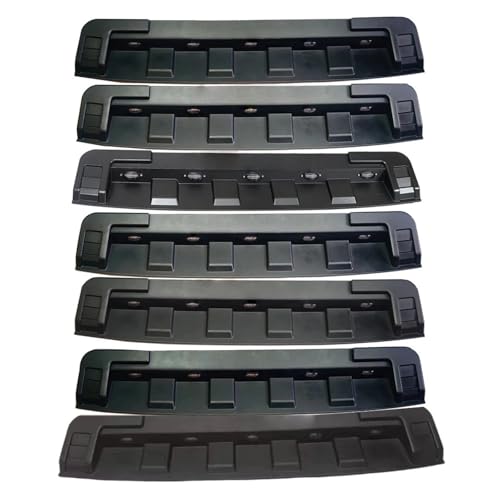 Capó para Toyota FJ Cruiser con luces LED amarillas y rejilla decorativa de motor negra 6
