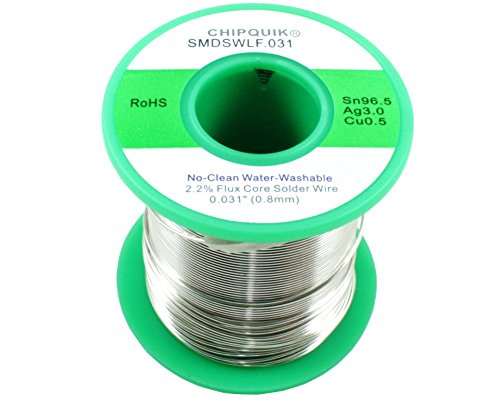 LF Solder Wire 96.5/3/0.5 Tin/Silver/Copper no-clean .031 1/2lb