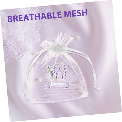 20 bolsas de malla con cierre para sachets de lavanda miniatura 3