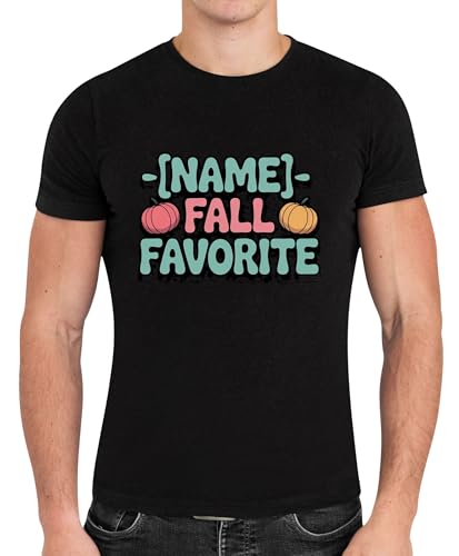 Holiday T-Shirt Seasonal Design Theme Lovers Fall Favorite Black