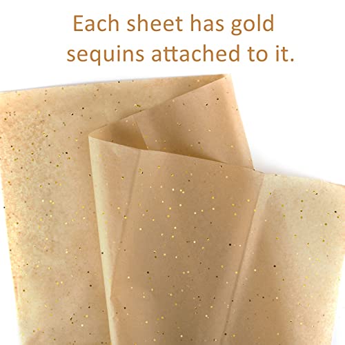 ASTARON Glitter Seidenpapier Braun zum Einwickeln 50x66cm, Glitzerpapier Seidenpapierblätter für Blumenstrauß, Geschenkpapier Geburtstag Geschenkverpackung Bastelzubehör 10 Blatt