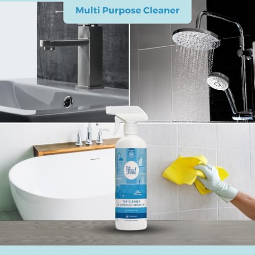 Image of Tap Cleaner & Limescale Remover | Foaming Formulation for Reduced Scrubbing Effort, Non-Toxic | 500ml | All Purpose Cleaner Suitable for Bathroom, Tap, Shower, Tiles, Mirror