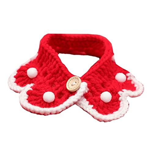 Yardwe 1Pc Scarf Bib Pet Saliva Towel Comfortable Collar for Cats for Parties Everyday Wear Present for