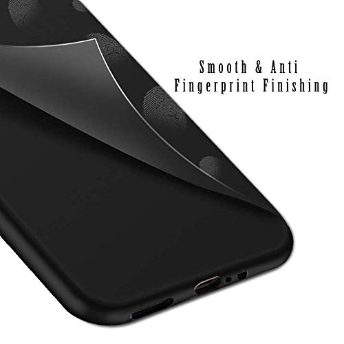 Image of TheGiftKart Sleek Back Cover Case for Realme 5i / 5s / 5 | Slim Fit Protective Design | Ultra Matte Finish | Camera Protection Bump | Soft Silicon Back Case (Silicone, Black)