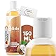 GlideHype PREMIUM Massageöl Kokos | hautpflegendes Gleitöl für sinnliche Massagen zur Entspannung mit Kokosduft (150 ml)