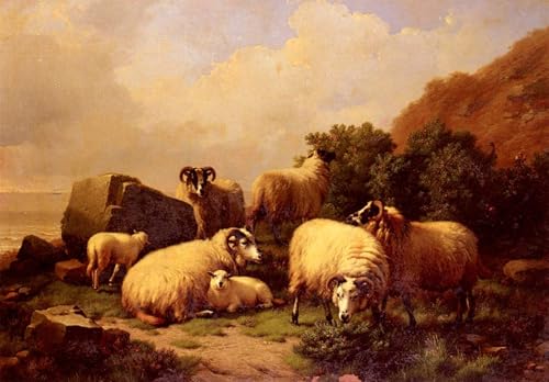 Tableaux sur toile Eugene Verboeckhoven posters decoration de chambre 60x90cm