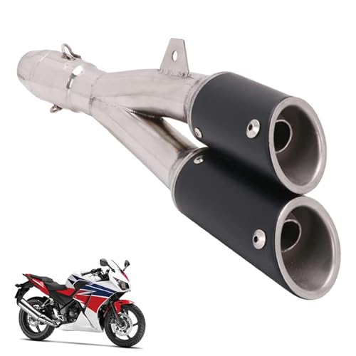 1,5-2' Double Echappement Moto,Entrée Thunder Tail...