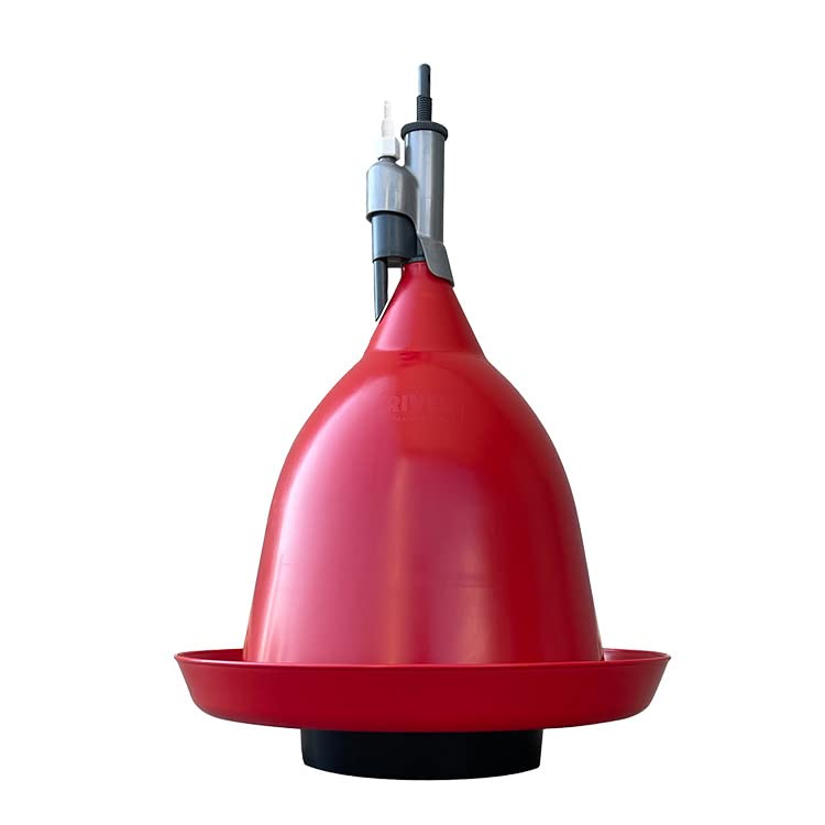 Abbeveratoio automatico a campana con canaletta e secchiello porta zavorra per Polli da carne/ovaiole/riproduttori - River Systems