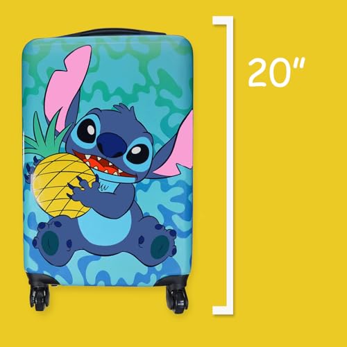 Disney Stitch Carry On Luggage for Kids Personalized Hardshell Rolling Suitcase Travel Bags with Custom Name2