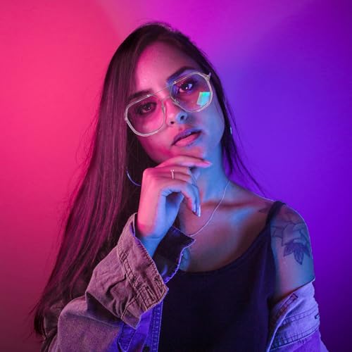Image of LJCZKA Pilot Blue Light Blocking Glasses Women Men 70s Square Metal Frame Oversized Double Bridge Computer Gaming Eyeglasses