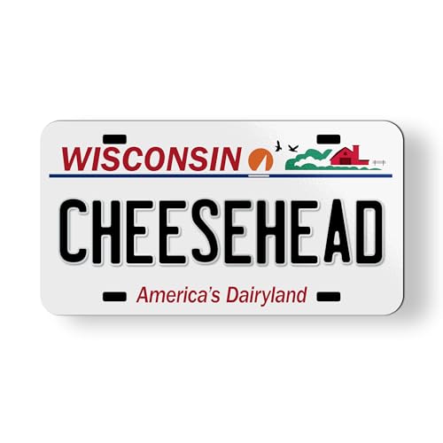 Imán decorativo con diseño de placa de Wisconsin 3.5" miniatura 1
