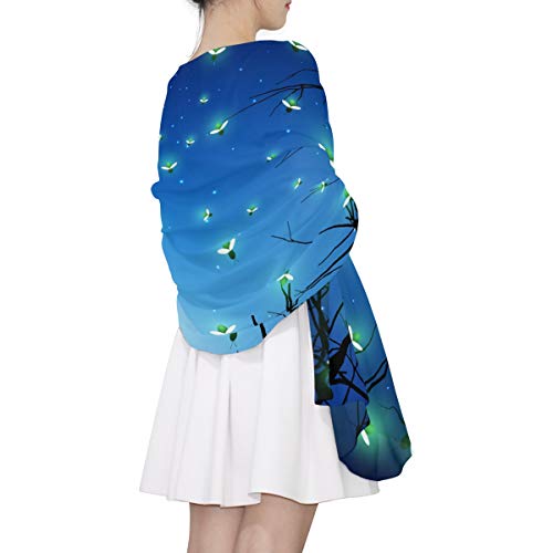 Firefly Women's Silky Like Scarf Sunscreen Shawl Scarf Long Satin Scarves4