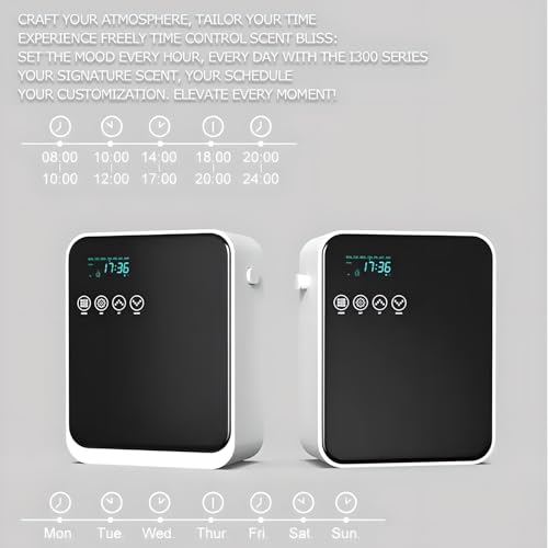 Smart Scent Diffusor 250ML, Cold Tech für Lar Spaces bis zu 2150 Sq Ft.WiFi App Control & Whisper Quiet Operation Unter 35DB.Ideal für Home Office oder Commercial Use