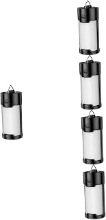 Unomor Solar Camping Lanterns 5pcs Lanterns Portable Solar Battery Lights Desk USB Emergency Outdoor Black Lantern Powered Camping Lamp