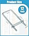 AOKLIT 12 Pcs Square u-Bolts Zinc Plated, U Bolt Carbon Steel for Household, Tube, Industrial Supplies(3/8'' x 3'' x 7'')