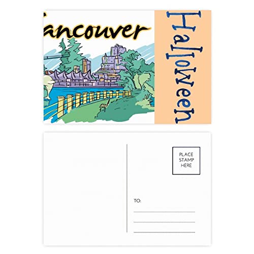 Cartes postales d'Halloween Canada Flavor ravivez la magie de Vancouver