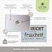 30 x 20 cm – Wetterfestes Hundeschild, Hunde Deko Schild, Lustiger Spruch für Hundebesitzer (Vorsicht vor dem Frauchen – der Hund ist harmlos!)
